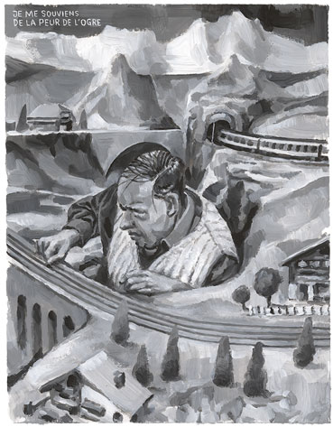 L'ogre, Gouache sur papier Canson, 30 × 21 cm, 2014
