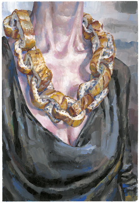 Morceaux, Gouache sur papier Canson, 30 × 21 cm, 2014