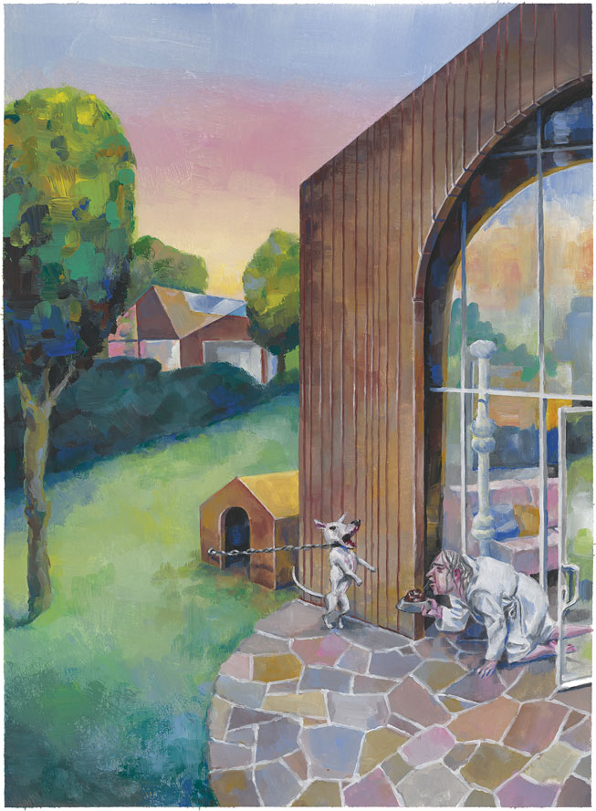 Niches, Gouache sur papier Canson, 38 × 30 cm, 2013