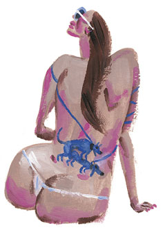 Reins, Gouache sur papier Canson, 30 × 21 cm, 2009