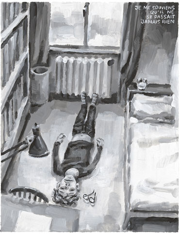 Rien, Gouache sur papier Canson, 30 × 21 cm, 2014