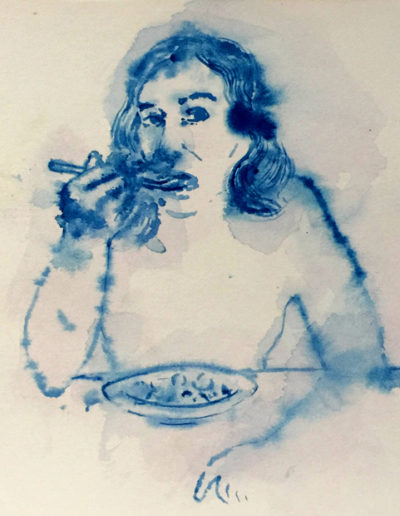 Image d'une oeuvre à l’encre sur papier de l'artiste espagnole Paz Boïra qui expose à la galerie RichterBuxtorf en septembre-octobre 2018