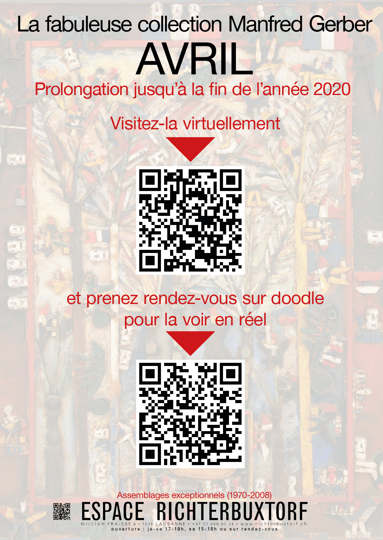 Prolongation de l’exposition sur rendez-vous