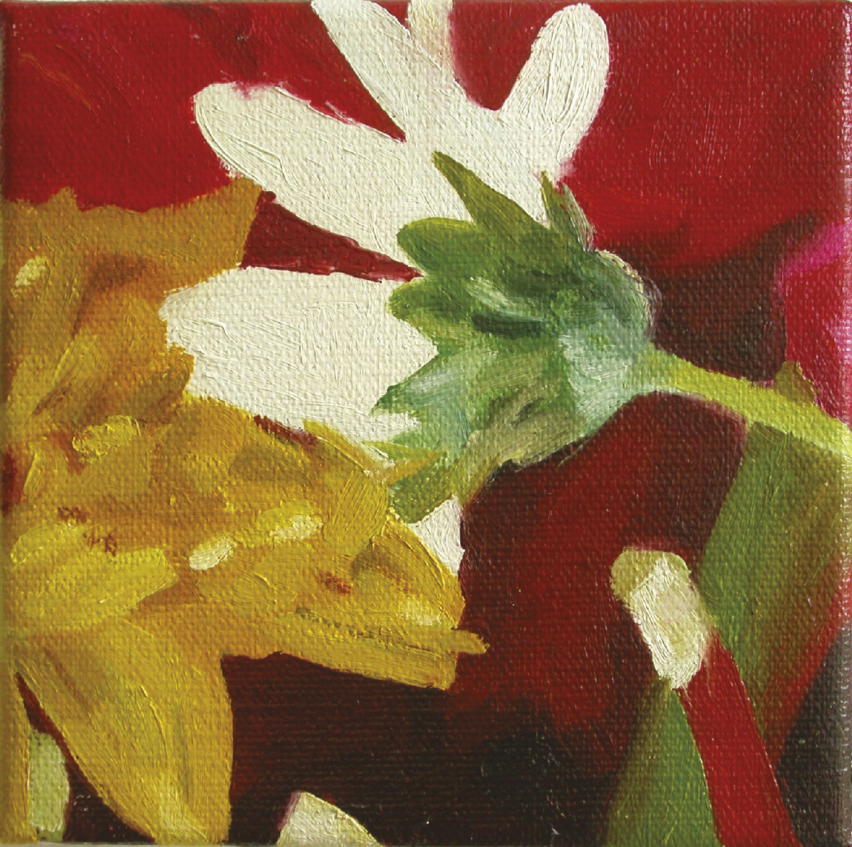 Frühling, Huile sur toile, 18 × 18 cm, 2001