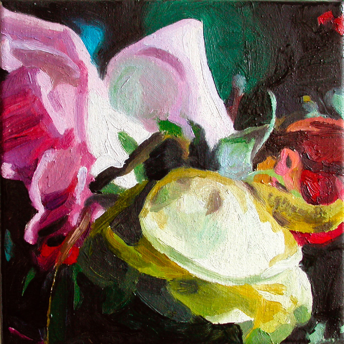 Rosen, Huile sur toile, 18 × 18 cm, 2005