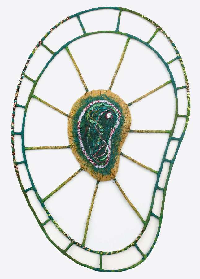 Rayonnante 1, Technique mixte, 87 × 59 × 4 cm, 2022