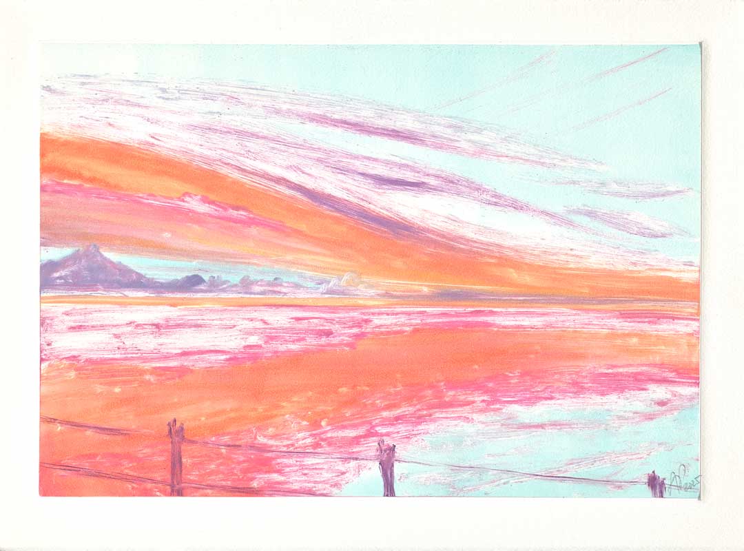 Crépuscule, Monotype, 27 × 36,5 cm, 2025