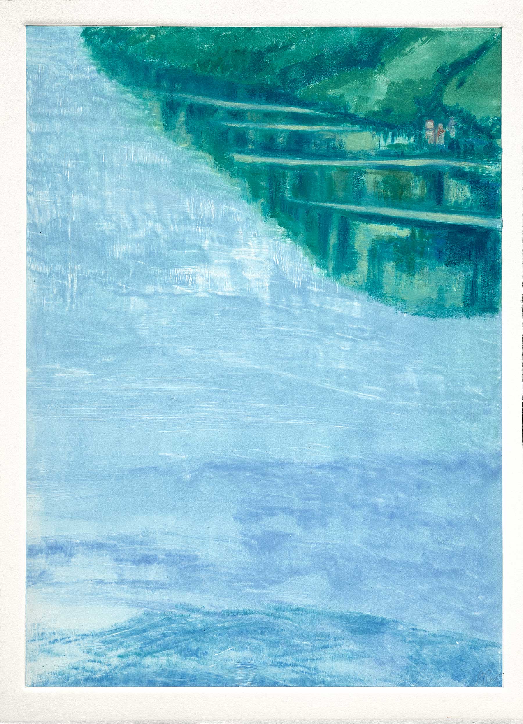 Miroir, Monotype, 55 × 40 cm, 2025
